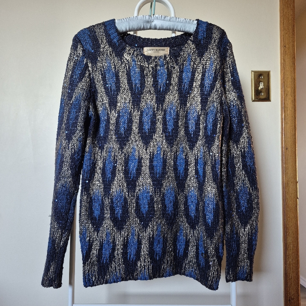 Lofty Manner Sweater Zita in blue Size S-M